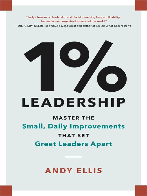Title details for 1% Leadership by Andy Ellis - Available